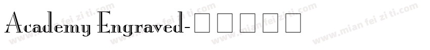 Academy Engraved字体转换